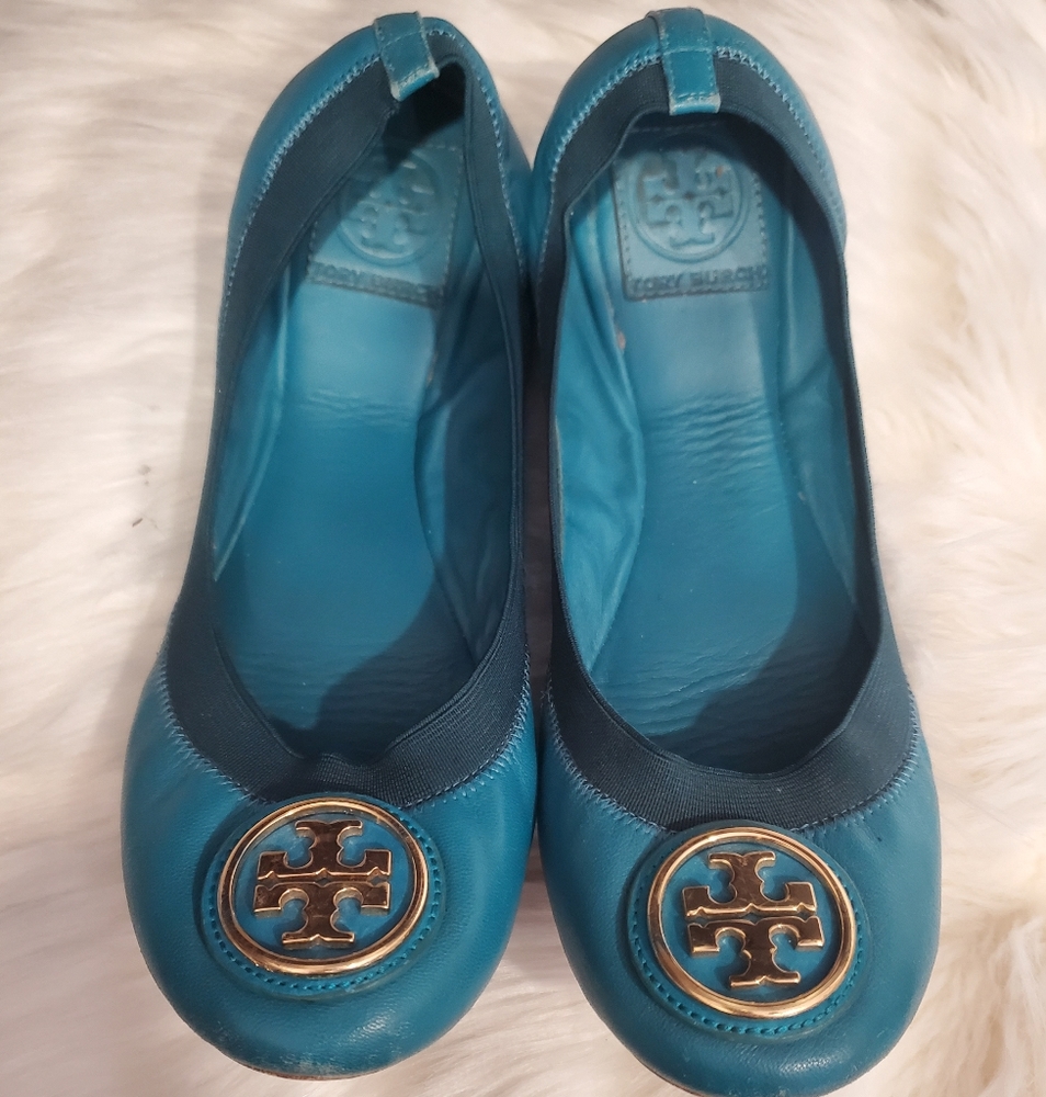 Tory Burch Blue Flats